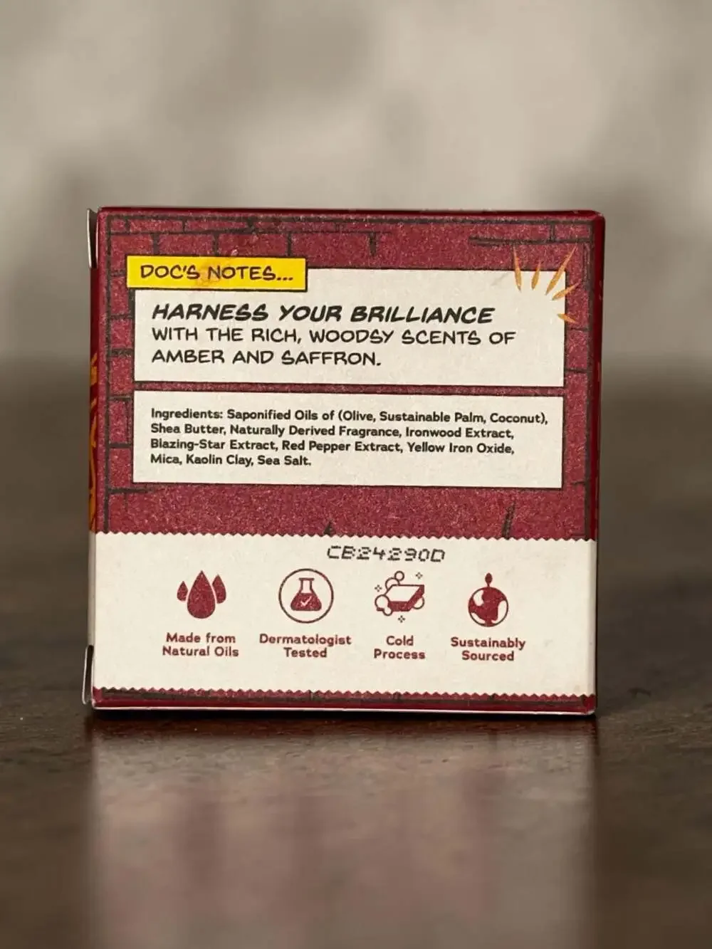Dr. Squatch Marvel Iron Man Stark Cleanse Men's Natural Soap 5 oz